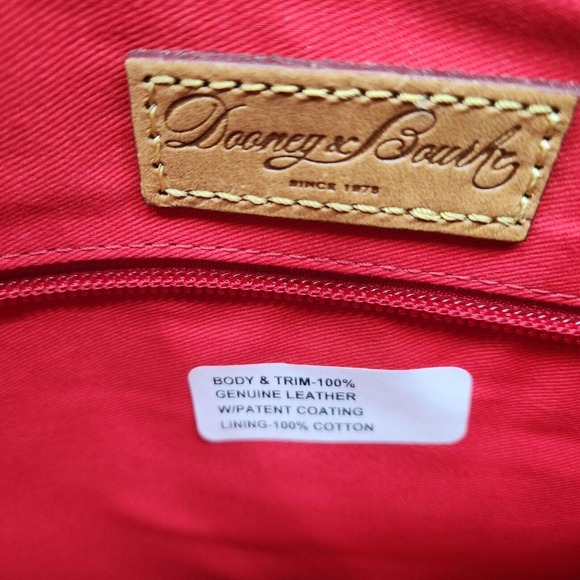 Dooney & Bourke Double Strap Shoulder Tassel Bag Green Patent Leather Purse - Picture 5 of 16